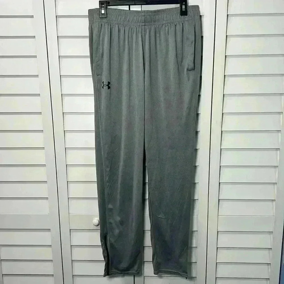 Under Armour Stretch Woven Tapered Pants Size Large Pitch Gray - Picture 13 of 13